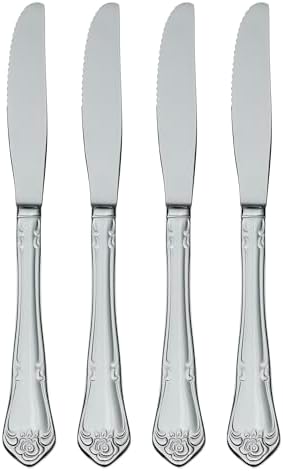 Oneida True Rose Everyday Flatware Dinner Knives, Set of 4 by Oneida