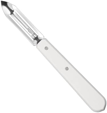 OPINEL Les Essentials - Small Kitchen 4 Piece Knife Set - Paring, Serrated, Peeler, Vegetable Knife, Corrosion Resistant High Carbon Steel, Made in France (Art Deco) - Image 7