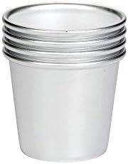 Patisse 4 piece aluminum dariole mold set 2.75 metal by patisse