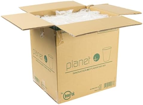 Planet+ 100% Compostable PLA Laminated Hot Cup, 8-Ounce, 1000-Count Case - Image 4