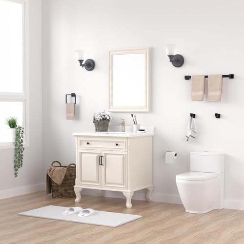 15-Piece Matte Black Bathroom Accessories Set 23.6 Inch Towel Bar Set. - Image 7