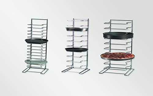 American Metalcraft 19029 Chrome-Plated Steel Standard Pizza Rack, 15 Slots, Silver (Pack of 2) - Image 2