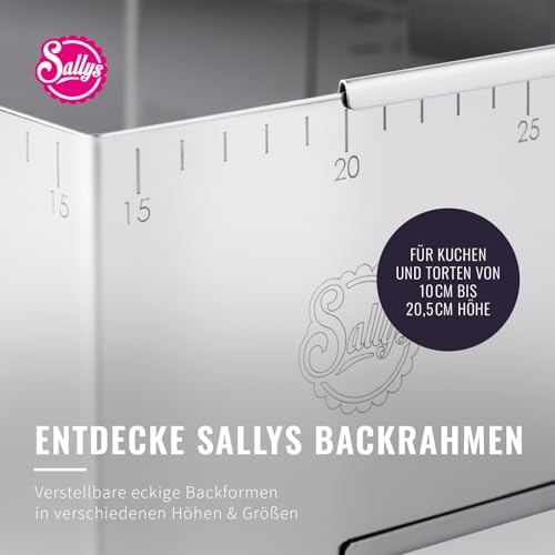 Sallys Baking Mould Baking Ring Cake Ring Round Rectangular Various Sizes and Shapes (Baking Frame, 14.5 x 14.5 to 26 x 26 cm - 20.5 cm High) - Image 7