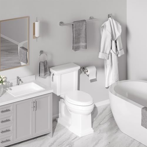 USHOWER 4PCS Brushed Nickel Bathroom Accessories Set, 18-Inch Towel Bar Set - Image 6