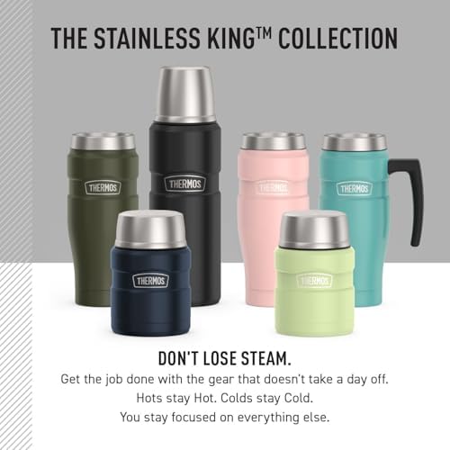THERMOS Stainless King Food Jar with Spoon, 16oz, Matte Teal - Image 7