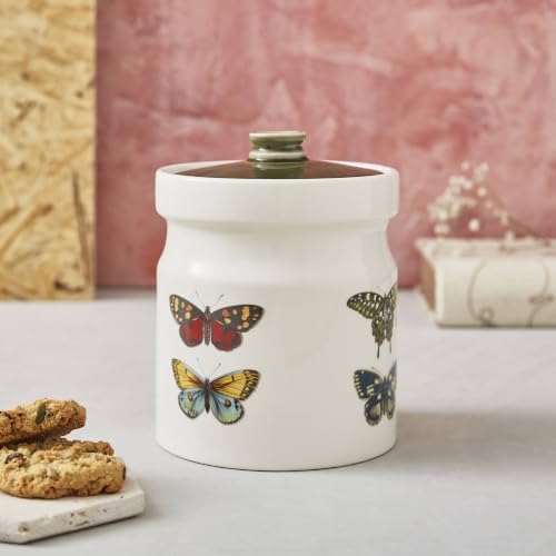 Portmeirion Botanic Garden Harmony Canister - Earthenware, Butterfly - Image 3
