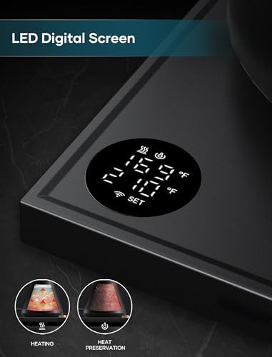 INTASTING Electric Kettle, Gooseneck Electric Kettle, ±1℉ Precise Temperature Control, Stainless Steel Interior, Quick Heating for Pour Over Coffee, Tea & Boiling Water, 0.9L (Black) - Image 6