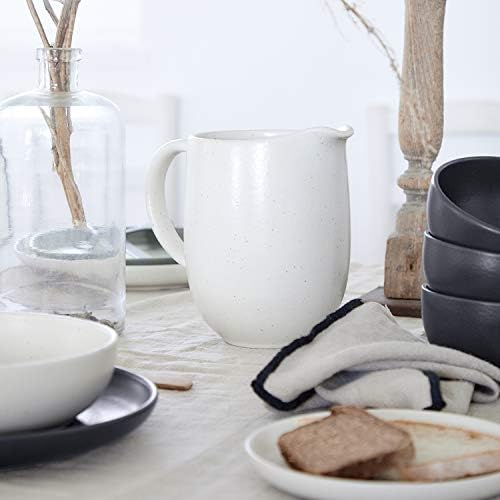 Casafina Ceramic Stoneware 55 oz. Pitcher - Pacifica Collection, Cayenne | Microwave & Dishwasher Safe Dinnerware | Food Safe Glazing | Restaurant Quality Serveware - Image 3