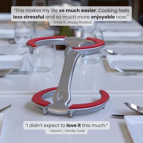 Trivae Pot Lid Holder While Cooking, 4-in-1 Kitchen Trivet & Pan Lid Holder - Image 6