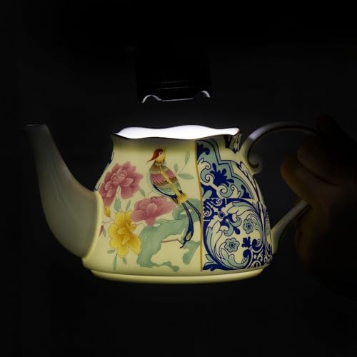 KAMMAK Tea for One Set, Ceramic Teapot, Bone China Tea Set, Cup and Saucer - Image 7