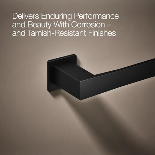 Kohler 26633-BL Honesty® 18" Towel bar, Matte Black - Image 7