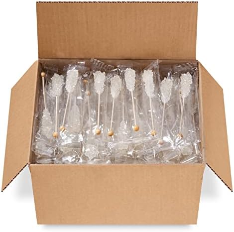 Candy Envy - White Café Sugar Sticks Mini Rock Candy - 100 Bulk Individually Wrapped White Treats - Original Sugar Flavored Drink Stirrers (Pack of 2) - Image 7