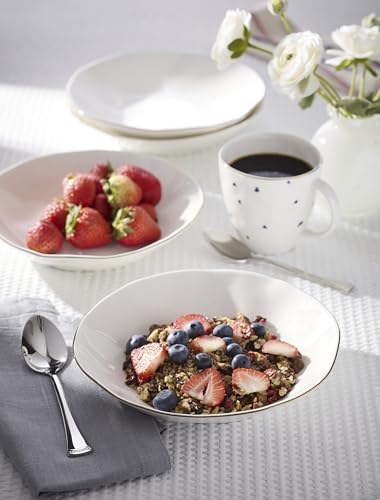 Lenox Blue Bay White Porcelain Pasta Bowl Set for 4, 24oz - Image 5