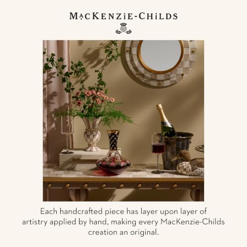MACKENZIE-CHILDS Glass Coffee French Press, Bronze-and-Gray Sophisticheck - Image 6