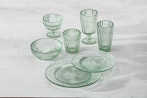 Fortessa Archie Glass Dinner Plate, 10.6 Inch, Sage - Image 6