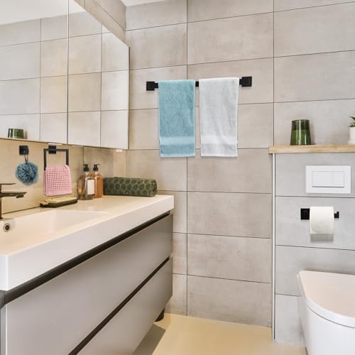 30 Pcs Black Bathroom Hardware Accessories Bath Towel Bar Set - Image 6