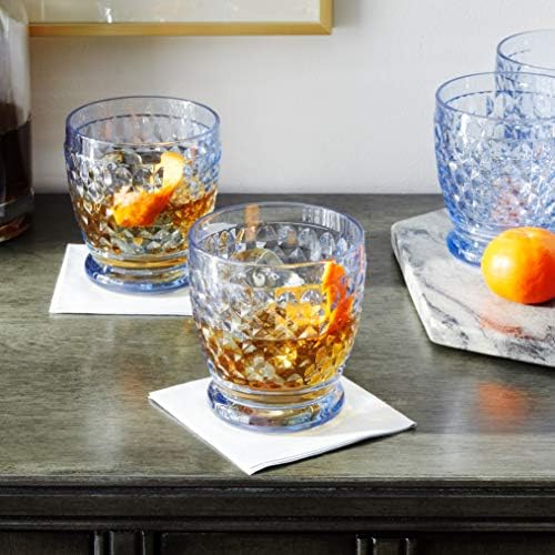 Villeroy & Boch Boston Old-Fashioned Glasses Set of 4, Blue - Image 6