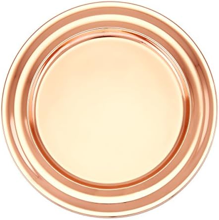 Old Dutch 13" Decor Collar Rim Charger Plates (Set of 6), Copper (OS968) by Old+Dutch+International
