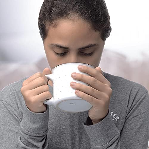 DISCOUNT PROMOS Ceramic Campfire Coffee Mugs 13 oz. Set of 10, Bulk Pack - Perfect for Tea, Espresso, Cappuccino, Hot Cocoa - White - Image 6