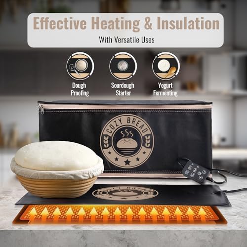 Cozy Bread® Proofing Mat & Thermal Insulation Box Bundle (10" x 21") | The Best Bread Proofer | Proof Dough, Grow Sourdough Starter, Ferment Yogurt - Image 6