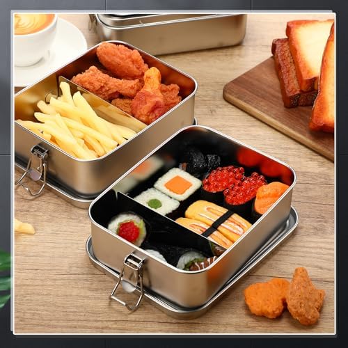 Umigy Stainless Steel Food Containers, 1200ml, Divided, 1 Pcs - Image 6