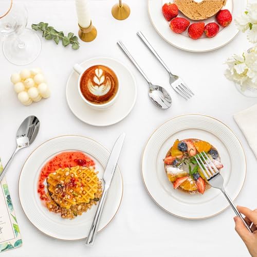Silverware Set for 4, 20-Piece 18/0 Stainless Steel Flatware Cutlery Set - Image 6