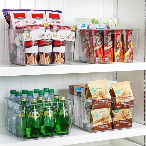 Vtopmart 10 Pack Extra Large Clear Storage Bins, 11x11 Cube Organizer - Image 7