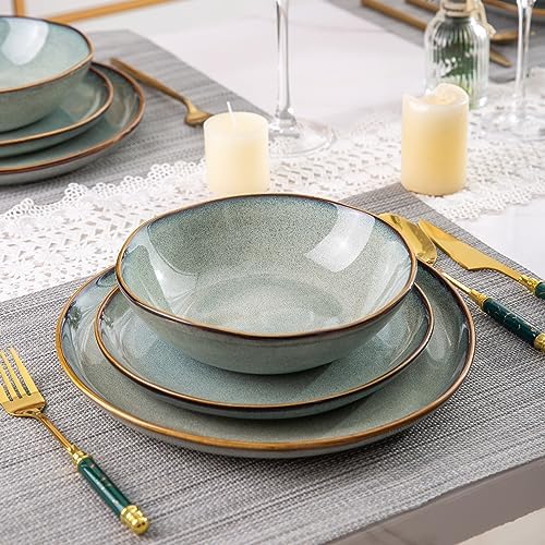 AmorArc Ceramic Dinnerware Sets for 6, 18Pcs Plates and Bowls Sets Dishes - Image 7