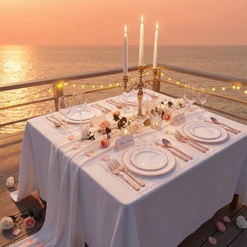 GATHER 350PCS Rose Gold Plastic Plates for Wedding Birthday Party - Image 6