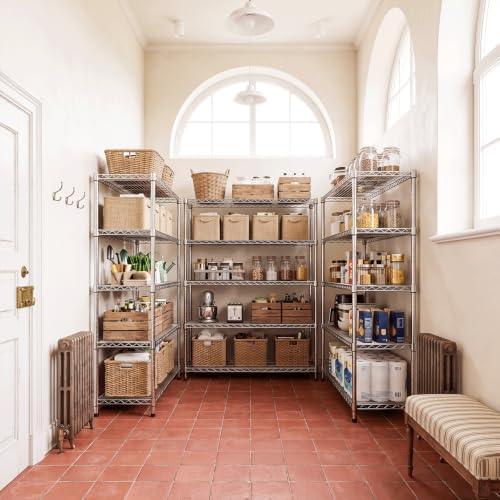 IZEUK 5-Tier Wire Shelving Unit, Metal Storage Shelves for Home Kitchen - Image 6