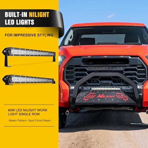 Nilight Bull Bar with Light for Toyota Tundra 2007-2021 - Image 7