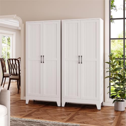 YAUWOH 71''Metal Cabinet with 4 Adjustable Shelves,5-Tier Pantry Storage Cabinet,Kitchen Pantry Cabinet - Image 7