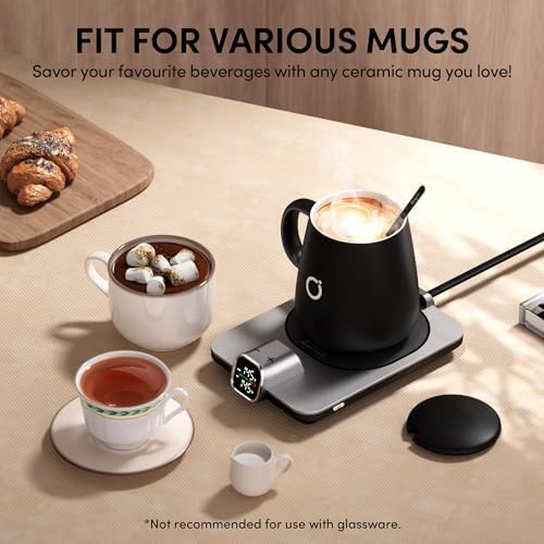 Coffee Cup Warmer & iKago Mug Set, 1℉ Precise Temp Control Mug Warmer - Image 6