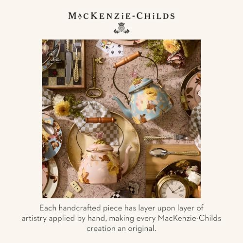 MACKENZIE-CHILDS Tea Kettle, 2 Quarts, Wild Rose Slate - Image 6