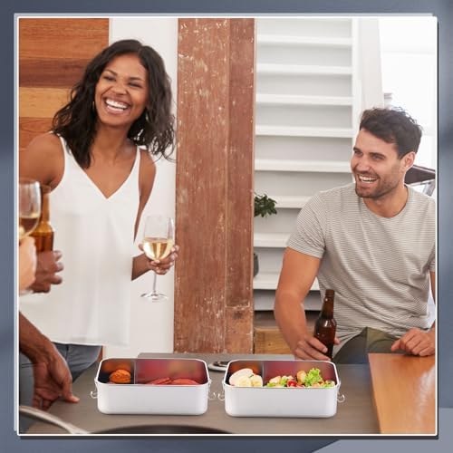 Umigy Stainless Steel Food Containers, 1400ml, Divided, 8 Pcs - Image 6