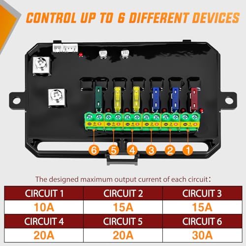 Nilight 6 Gang Switch Panel APP RGB 12V 24V Circuit Control System 4-Mode - Image 7