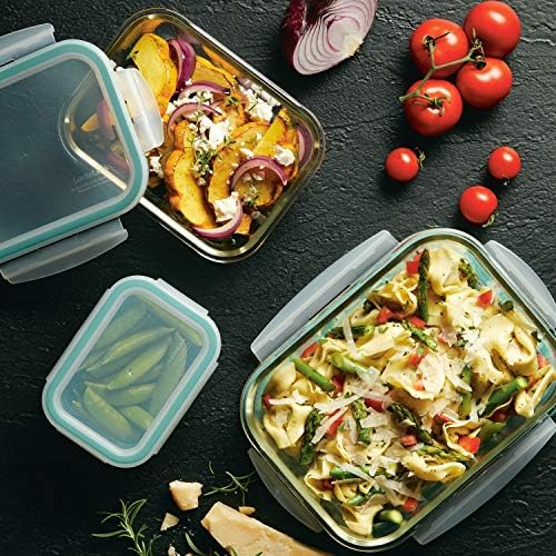 LOCK & LOCK Purely Better Glass Food Storage Container Set, 6 Piece, Clear - Image 7