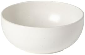 Casafina Ceramic Stoneware 7.5" x 3", 37 oz. Serving Bowl - Pacifica Collection, Salt (White) | Microwave & Dishwasher Safe Dinnerware | Food Safe Glazing | Restaurant Quality Serveware by Casafina
