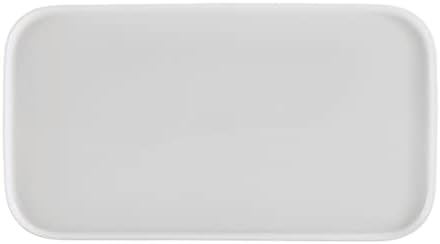 Mikasa Samantha Rectangular Bone China Lightweight Chip Resisant Serving Tray, 15.85 Inch, White - Image 2