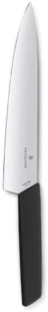 Victorinox Swiss Modern Chef's Knife - Kitchen Knife for Cutting Meat, Fruit & Vegetables - Premium Kitchen Accessories - Black Handle, 8.5" by Unknown
