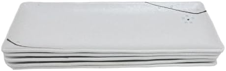 Ebros Gift Modern Yukino Hana Snow Flowers Ceramic Dinnerware Serveware Kitchenware Set Oriental Asian Restaurant Supply (Pack Of 5 Rectangular Serving Platter 14"L) - Image 3