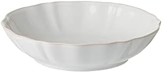 Costa Nova Ceramic Stoneware Soup & Pasta Bowl - Alentejo Collection, White | Microwave & Dishwasher Safe Dinnerware | Food Safe Glazing | Restaurant Quality Tableware by CostaNova