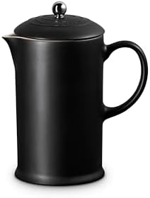 Le Creuset Stoneware French Press, 34 oz., Licorice - Image 3