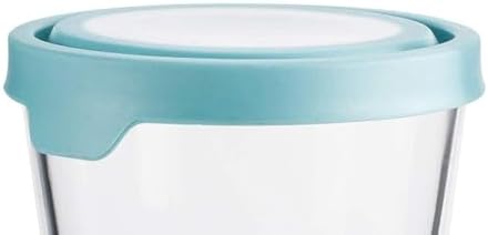 Anchor Hocking Trueseal Glass Food Storage Container with Airtight Lid, 7 Cup Tall, Mineral Blue - Image 4