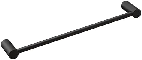 Moen Align Matte Black 18 inch Modern Single -Towel Bar, YB0418BL - Image 5