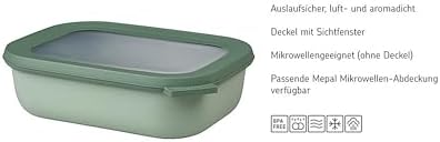 Mepal – Multi Bowl Cirqula 3-Piece Set – Food Storage Container with Lid - Suitable as Airtight Storage Box for Fridge & Freezer, Microwave Container & Servable Dish - 500, 1000, 2000ml - Nordic Lilac - Image 4