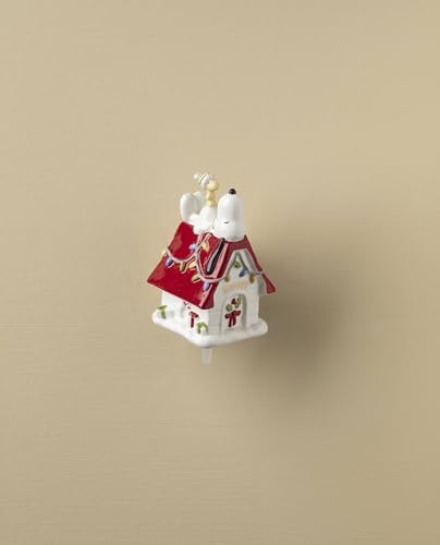 Lenox Peanuts Snoopy Popper Christmas Figurine - Image 2