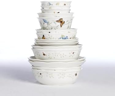 Lenox Butterfly Meadow Porcelain 4-Piece Soup Bowl Set for 4, 32oz - Image 7