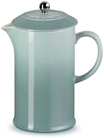 Le Creuset Stoneware French Press, 34 oz., Sea Salt - Image 3