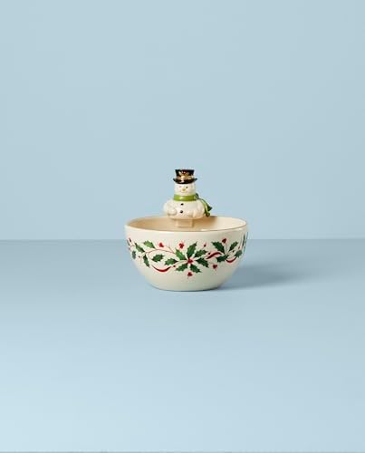 Lenox Holiday Snowman Christmas Candy Bowl - Image 2